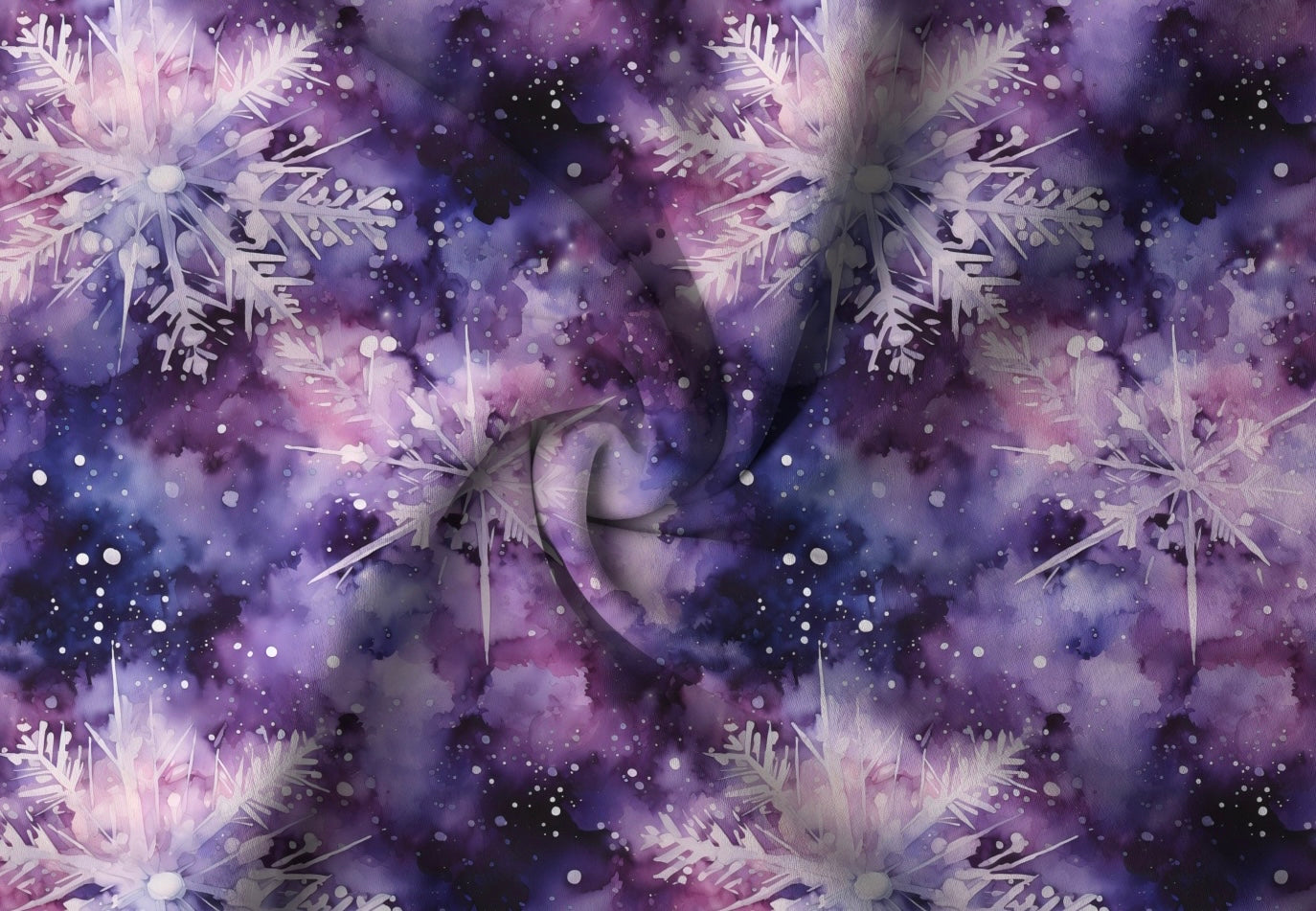 Violette Schneeflocken  Winterzeit Aktuelle Vorbestellung